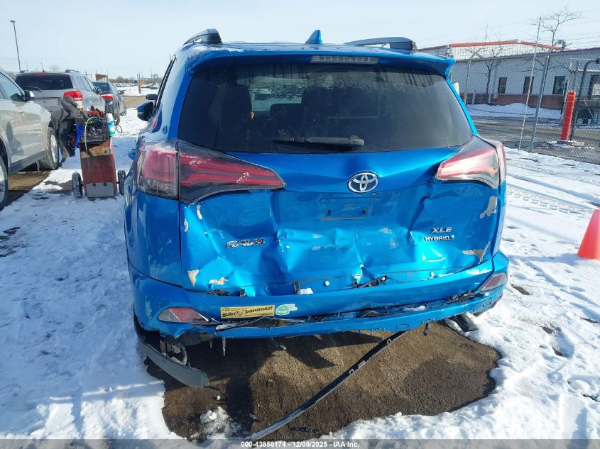 2018 Toyota Rav4 Hybrid Xle VIN: JTMRJREV6JD234036 Lot: 43858174