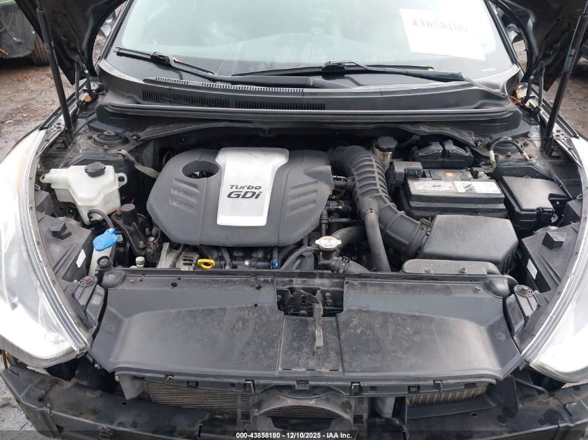 2014 Hyundai Veloster Turbo W/Blue VIN: KMHTC6AEXEU197966 Lot: 43858180