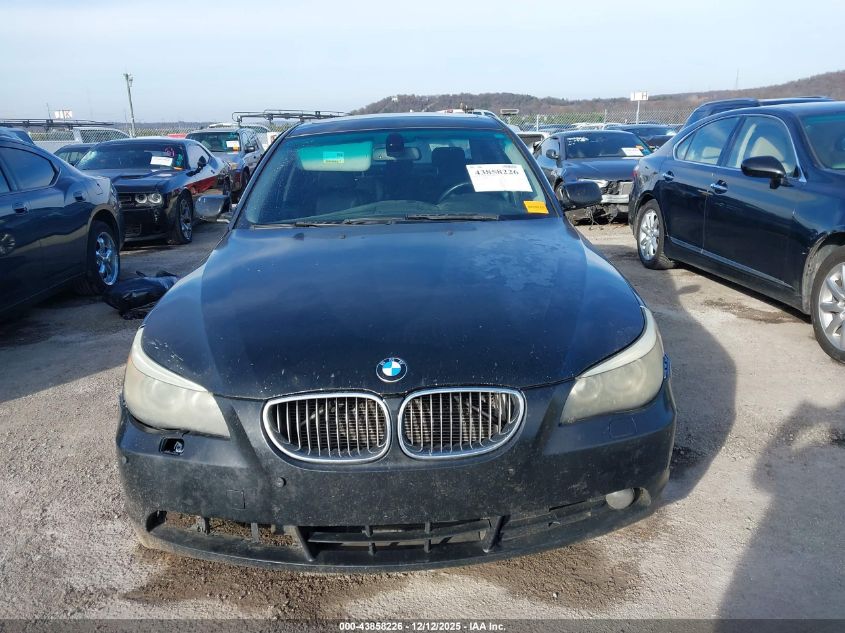 2006 BMW 530I VIN: WBANE735X6CM42523 Lot: 43858226