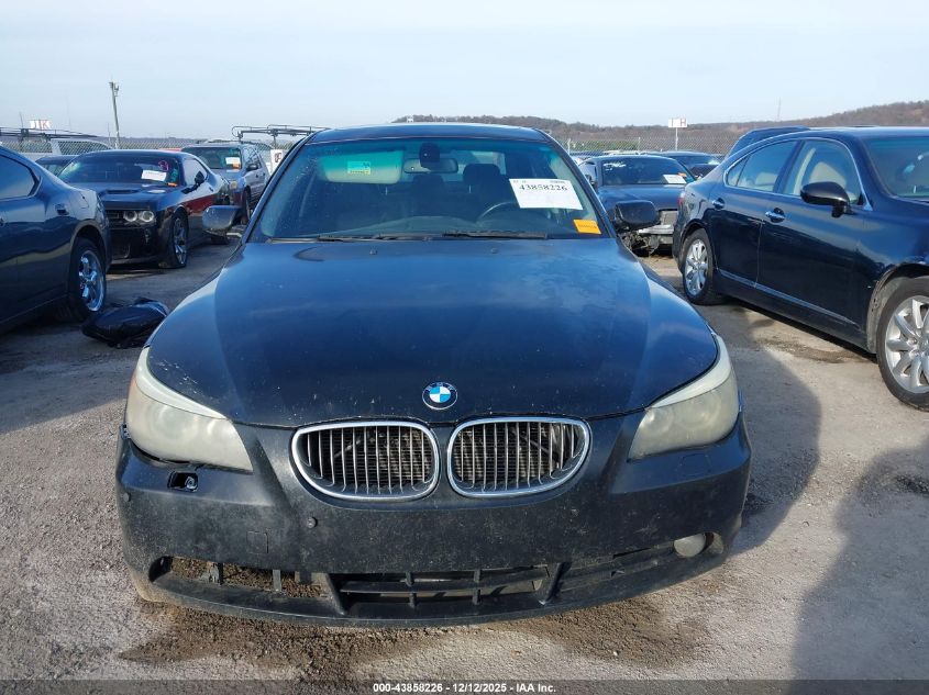2006 BMW 530I VIN: WBANE735X6CM42523 Lot: 43858226