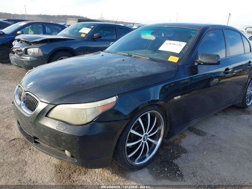 2006 BMW 530I VIN: WBANE735X6CM42523 Lot: 43858226