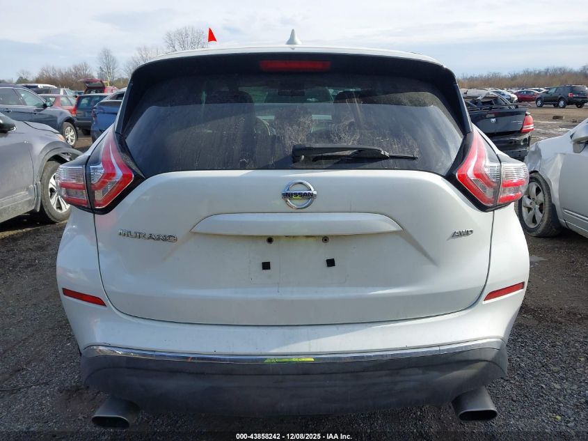 2016 Nissan Murano S VIN: 5N1AZ2MH8GN161646 Lot: 43858242