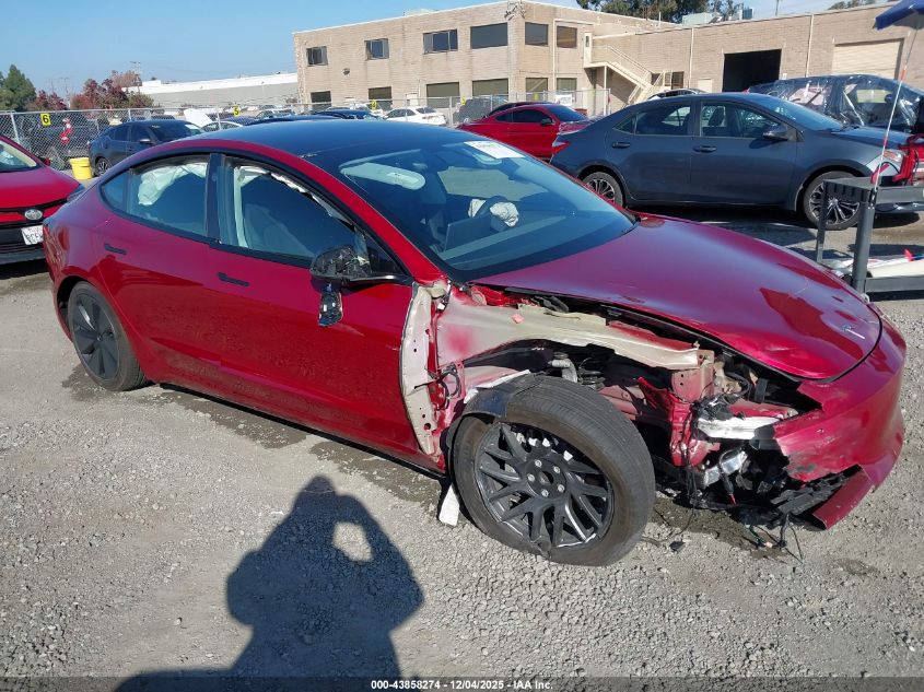 TESLA MODEL 3 LONG RANGE REAR-WHEEL DRIVE/STANDARD REAR-WHEEL DRIVE