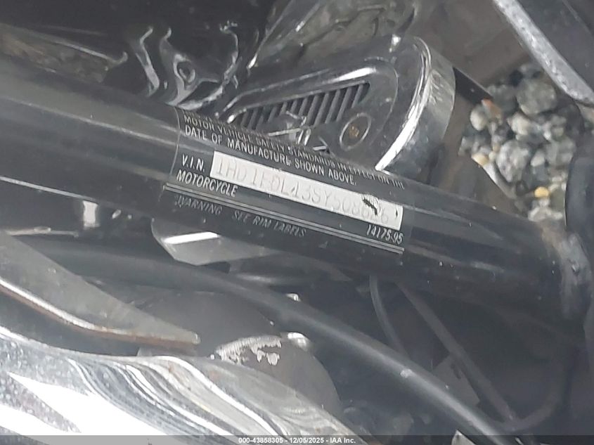 1995 Harley-Davidson Flhr VIN: 1HD1FDL13SY508626 Lot: 43858305