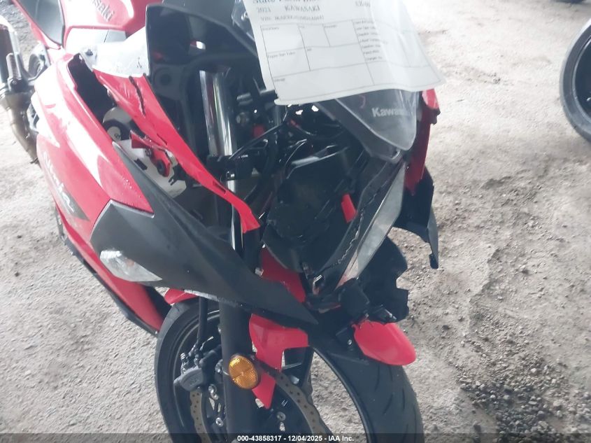 2021 Kawasaki Ex400 VIN: JKAEXKH11MDAA0445 Lot: 43858317