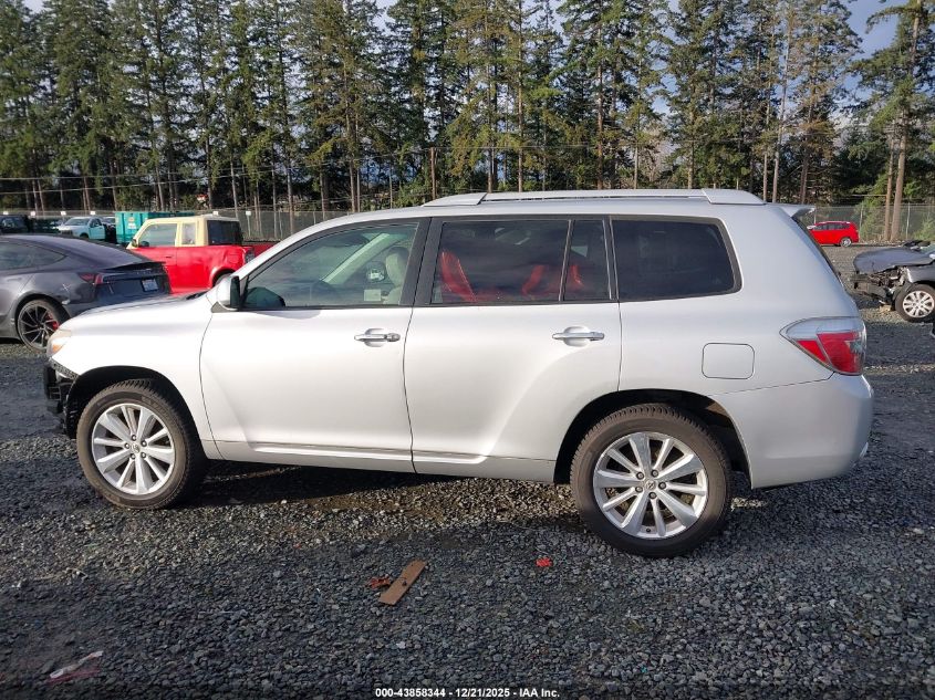2008 Toyota Highlander Hybrid Limited VIN: JTEEW44A282018283 Lot: 43858344