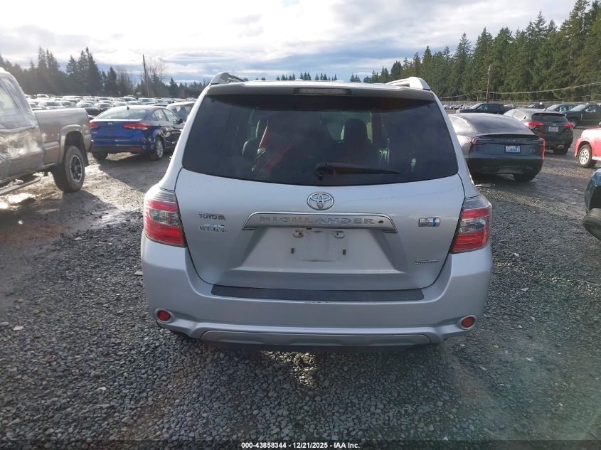 2008 Toyota Highlander Hybrid Limited VIN: JTEEW44A282018283 Lot: 43858344