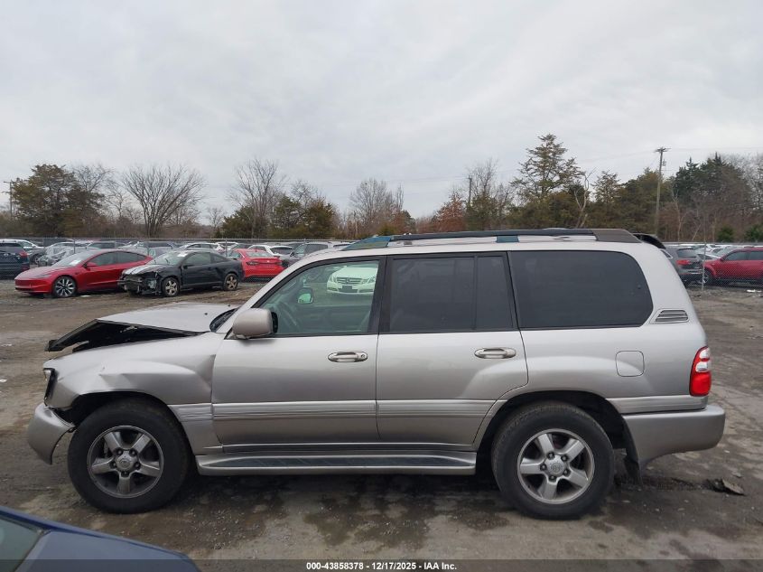 2005 Toyota Land Cruiser V8 VIN: JTEHT05J952077470 Lot: 43858378