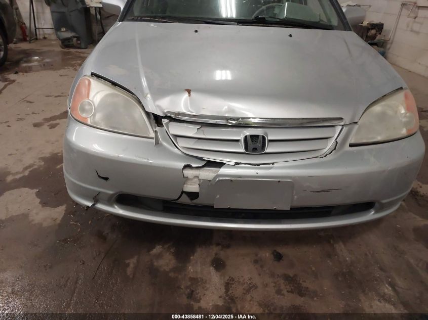 2003 Honda Civic Ex VIN: 1HGES26883L010319 Lot: 43858481