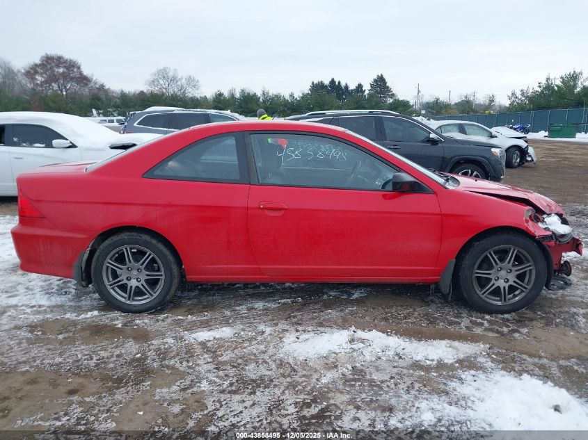 2005 Honda Civic Lx VIN: 1HGEM21505L079273 Lot: 43858495