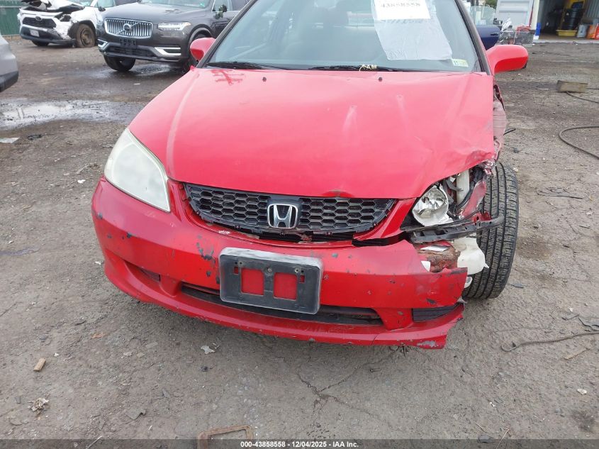2005 Honda Civic Ex VIN: 1HGEM22965L011111 Lot: 43858558