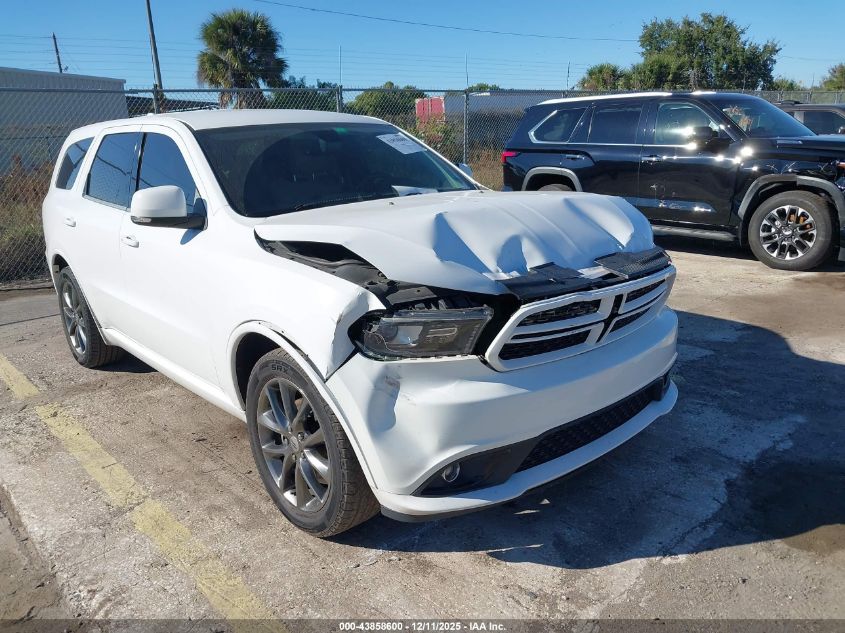 2017 Dodge Durango Gt Rwd VIN: 1C4RDHDG1HC917413 Lot: 43858600