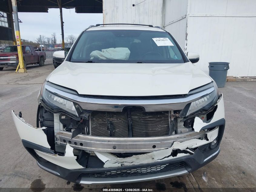 2019 Honda Pilot Elite VIN: 5FNYF6H00KB032346 Lot: 43858625