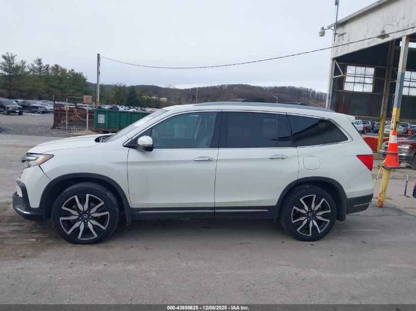 2019 Honda Pilot Elite VIN: 5FNYF6H00KB032346 Lot: 43858625