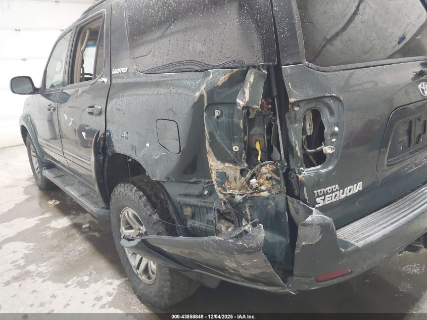 2007 Toyota Sequoia Limited V8 VIN: 5TDBT48A67S286612 Lot: 43858849
