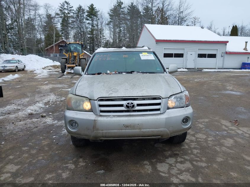 2004 Toyota Highlander V6 VIN: JTEEP21A840006683 Lot: 43858935