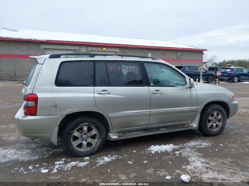 2004 Toyota Highlander V6 VIN: JTEEP21A840006683 Lot: 43858935
