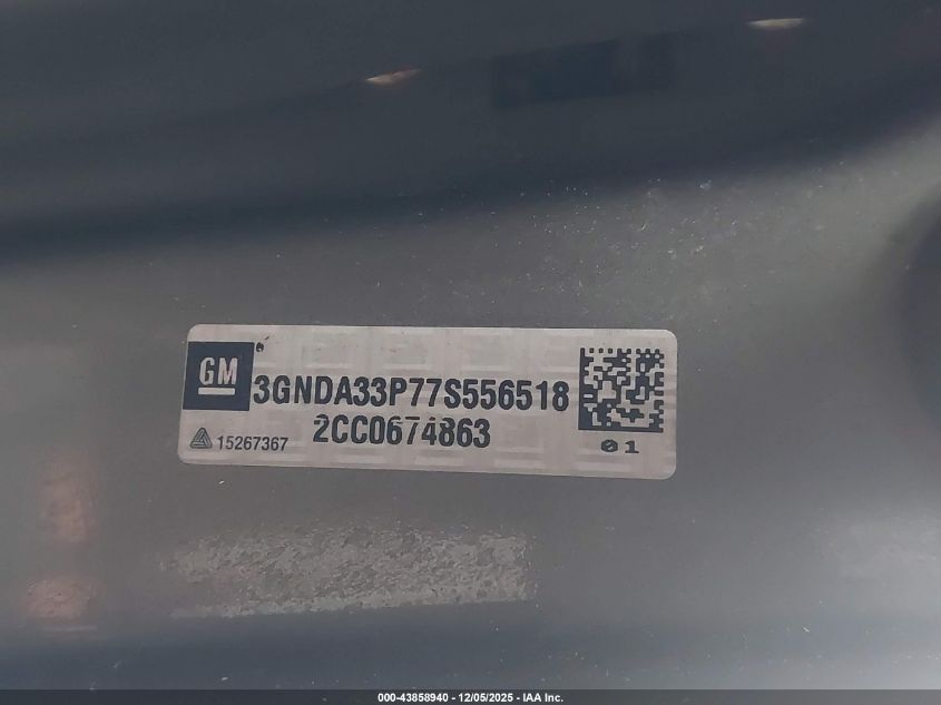 2007 Chevrolet Hhr Lt VIN: 3GNDA33P77S556518 Lot: 43858940