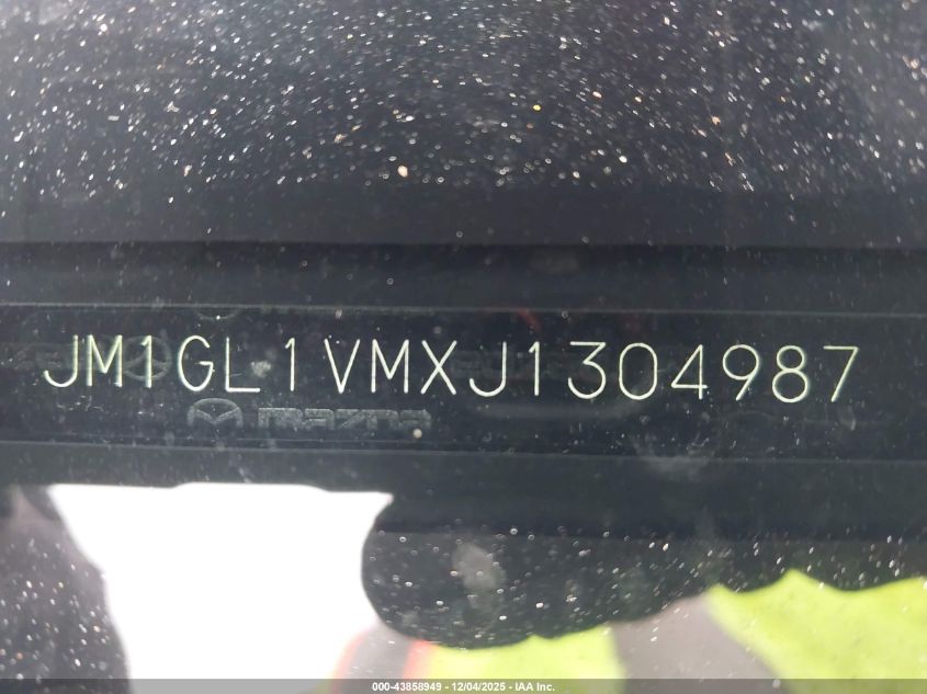 2018 Mazda Mazda6 Touring VIN: JM1GL1VMXJ1304987 Lot: 43858949