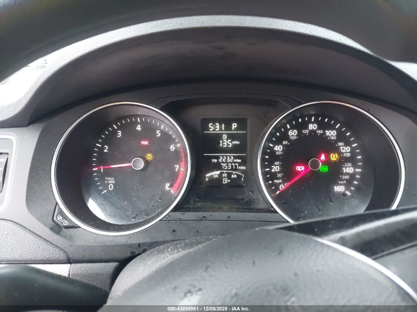 2017 Volkswagen Jetta 1.4T S VIN: 3VW2B7AJXHM292541 Lot: 43858951