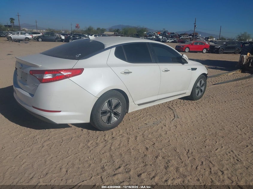 Vin: knagm4ad0d5042332, lot: 44354484, kia optima hybrid lx 20134
