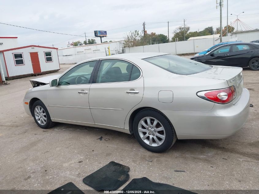 2004 Lexus Es 330 VIN: JTHBA30G540019457 Lot: 43858980
