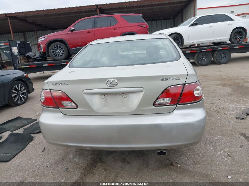 2004 Lexus Es 330 VIN: JTHBA30G540019457 Lot: 43858980