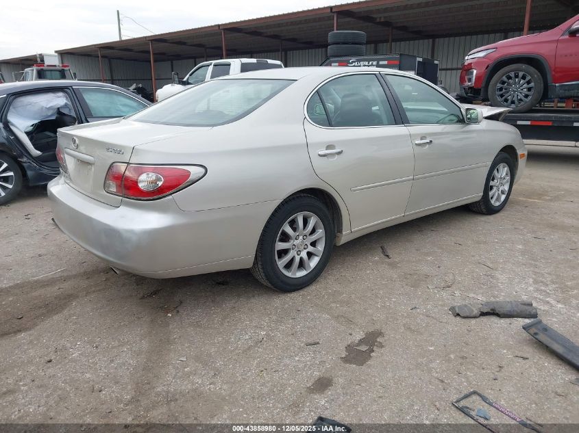 2004 Lexus Es 330 VIN: JTHBA30G540019457 Lot: 43858980