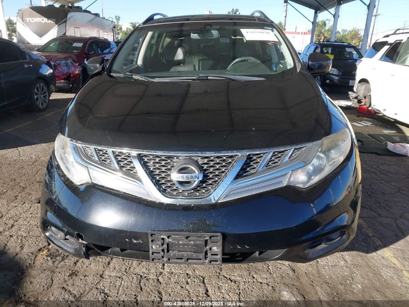 2014 Nissan Murano Sl VIN: JN8AZ1MW8EW533155 Lot: 43859038