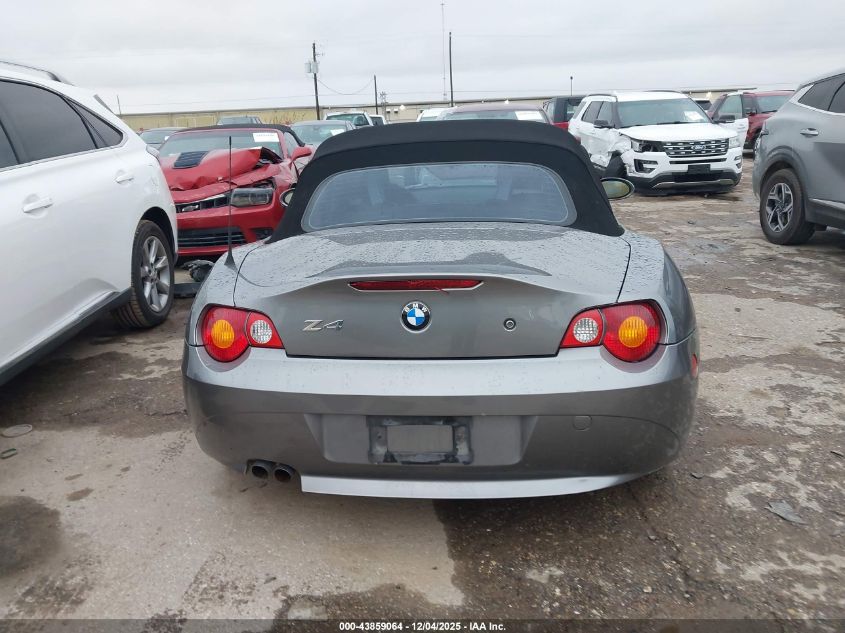 2003 BMW Z4 2.5I VIN: 4USBT33403LS43501 Lot: 43859064