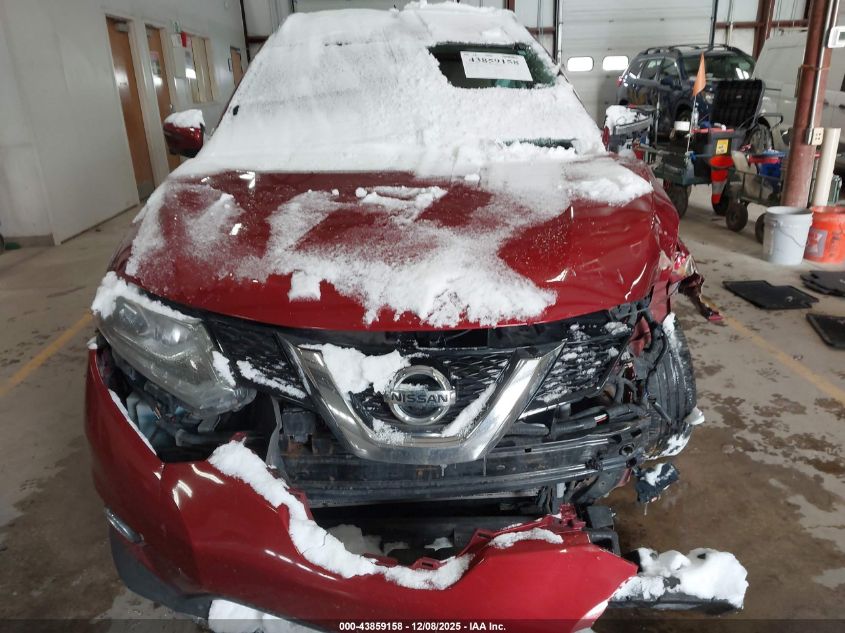 2016 Nissan Rogue Sl VIN: 5N1AT2MVXGC835587 Lot: 43859158
