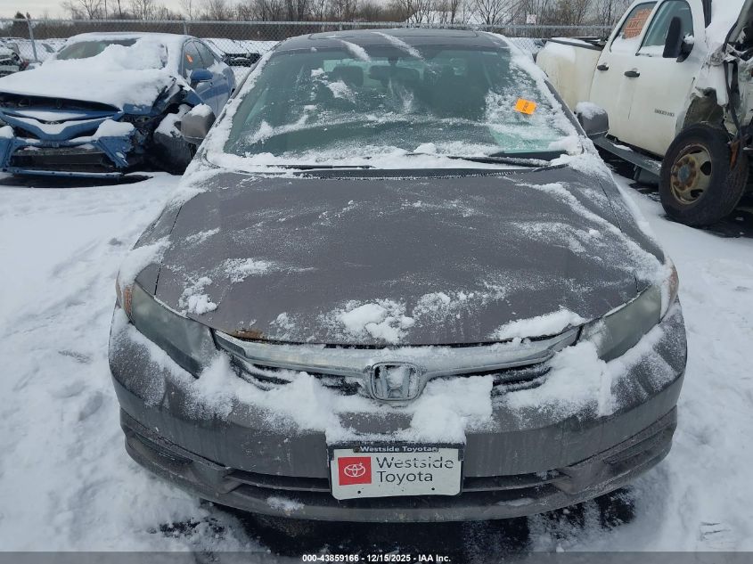 2012 Honda Civic Ex VIN: 19XFB2F86CE079148 Lot: 43859166