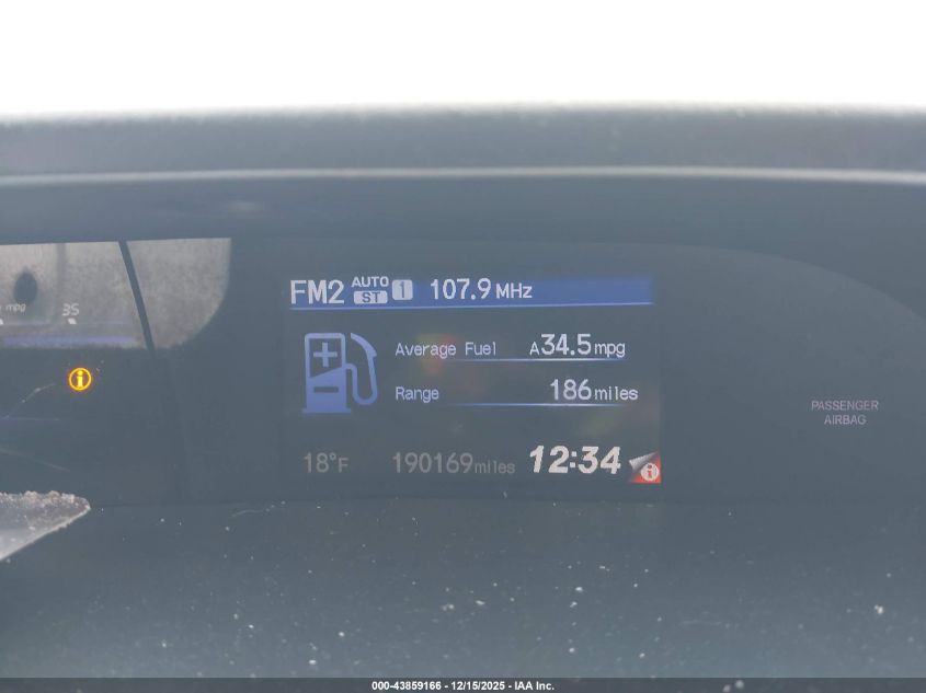 2012 Honda Civic Ex VIN: 19XFB2F86CE079148 Lot: 43859166