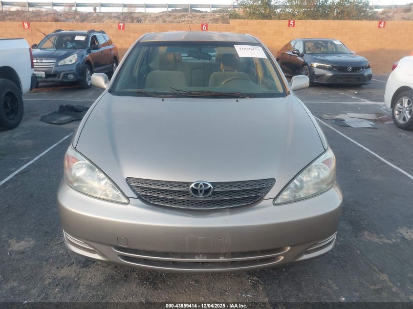 2003 Toyota Camry Le VIN: JTDBE32K830168791 Lot: 43859414
