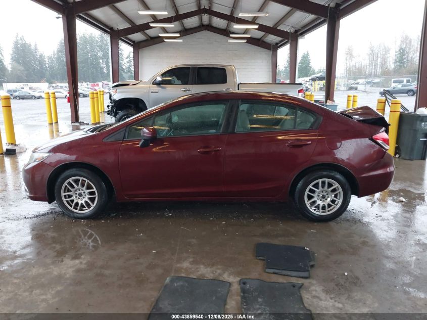 2015 Honda Civic Lx VIN: 2HGFB2F51FH522077 Lot: 43859540