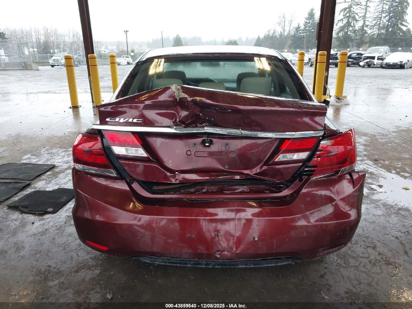 2015 Honda Civic Lx VIN: 2HGFB2F51FH522077 Lot: 43859540