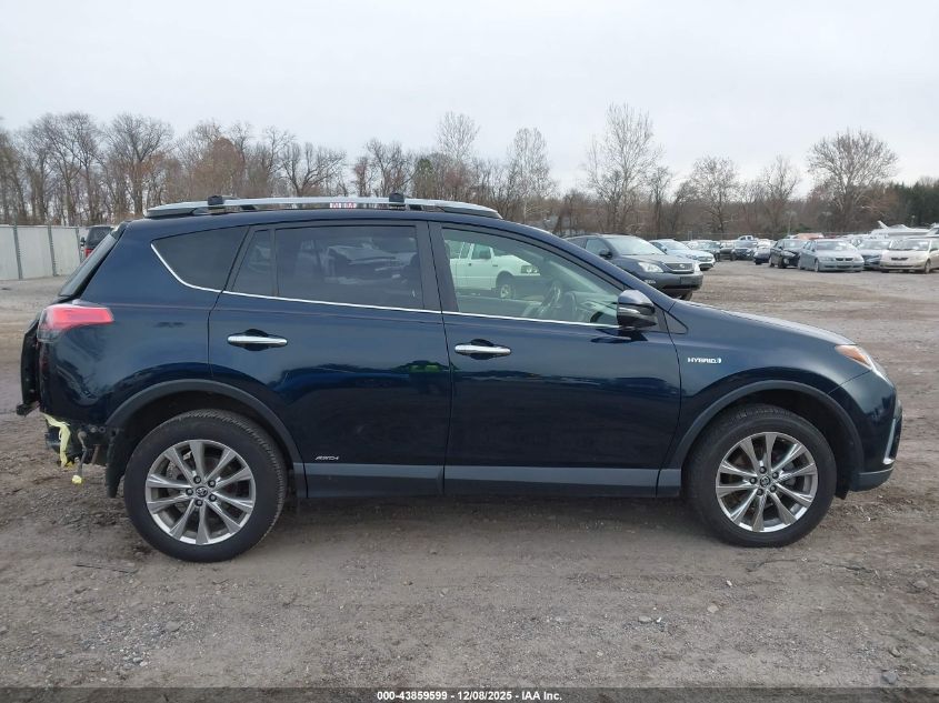 2018 Toyota Rav4 Hybrid Limited VIN: JTMDJREV0JD214309 Lot: 43859599