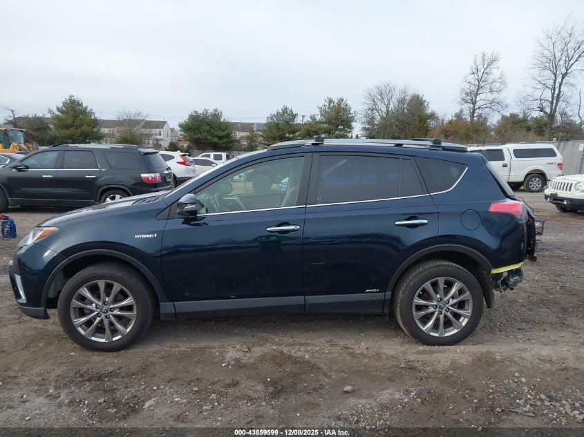 2018 Toyota Rav4 Hybrid Limited VIN: JTMDJREV0JD214309 Lot: 43859599