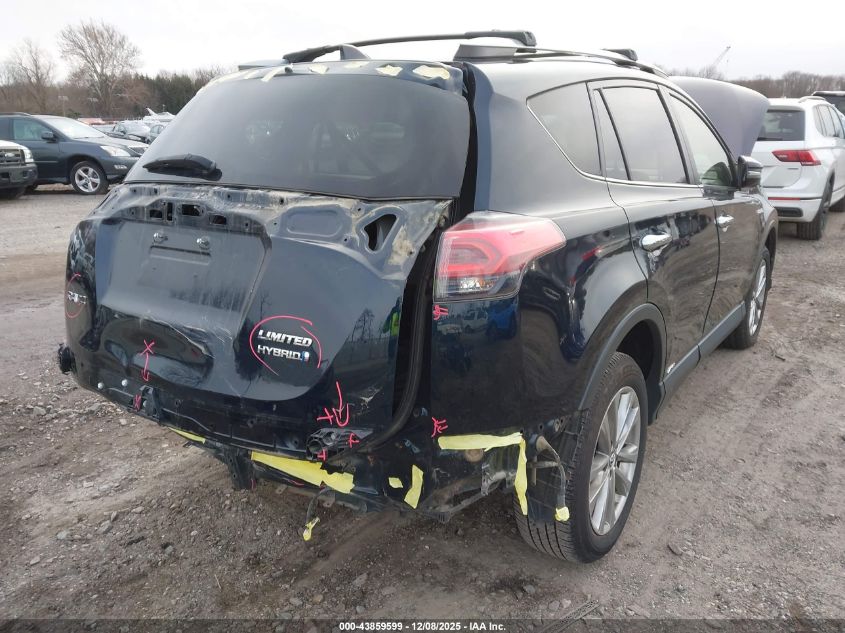2018 Toyota Rav4 Hybrid Limited VIN: JTMDJREV0JD214309 Lot: 43859599