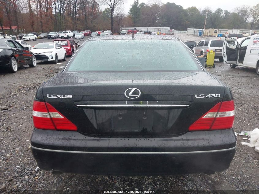 2004 Lexus Ls 430 VIN: JTHBN36F040147625 Lot: 43859665