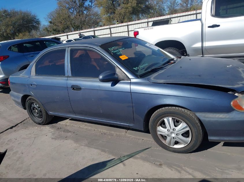 2001 Kia Sephia Ls VIN: KNAFB121415093607 Lot: 43859778