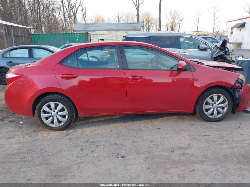 2016 Toyota Corolla Le VIN: 2T1BURHE1GC646004 Lot: 43859821