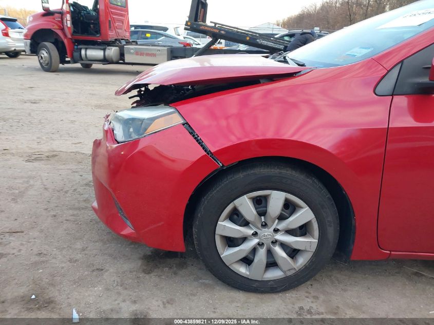 2016 Toyota Corolla Le VIN: 2T1BURHE1GC646004 Lot: 43859821