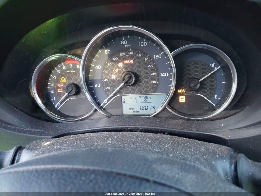 2016 Toyota Corolla Le VIN: 2T1BURHE1GC646004 Lot: 43859821