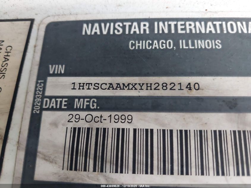 2000 International 4000 4700 VIN: 1HTSCAAMXYH282140 Lot: 43859828