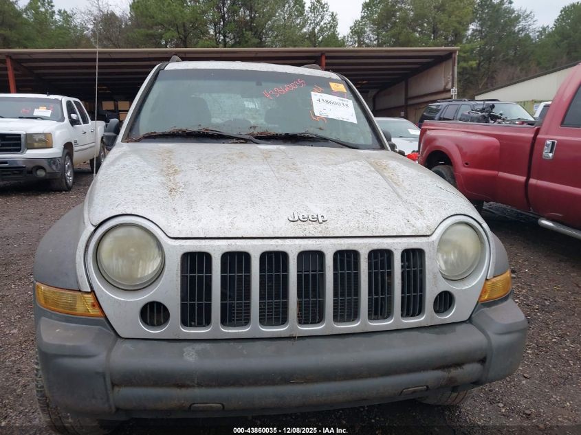 2007 Jeep Liberty Sport VIN: 1J4GK48K17W507724 Lot: 43860035