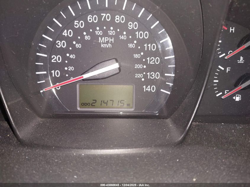 2009 Kia Spectra Ex VIN: KNAFE222795639107 Lot: 43860045