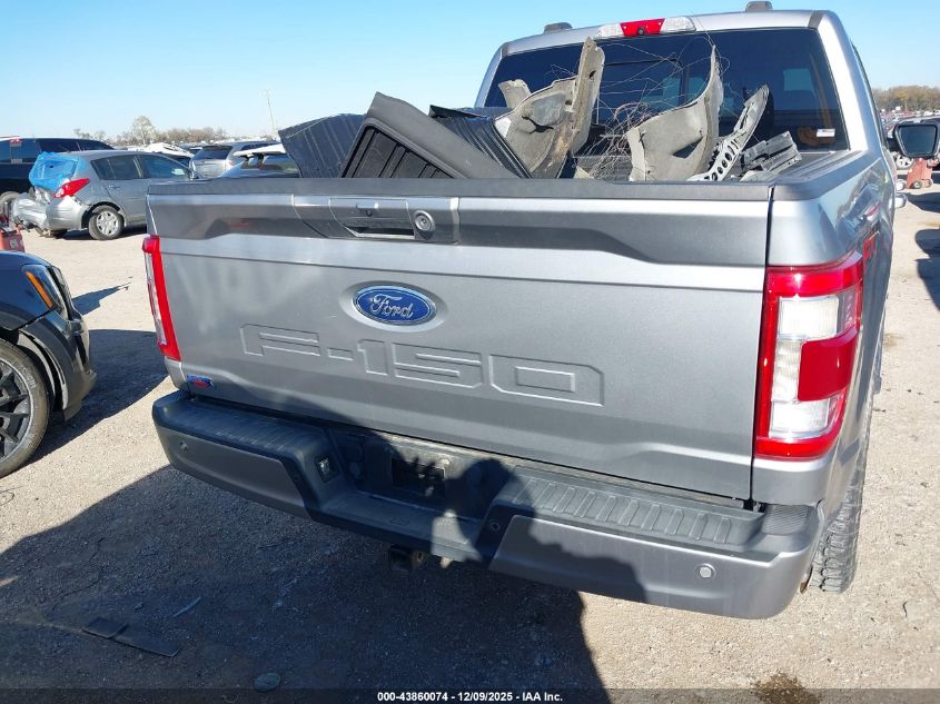 2021 Ford F-150 Lariat VIN: 1FTFW1E51MKD23986 Lot: 43860074