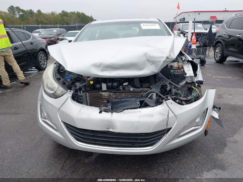 2016 Hyundai Elantra Value Edition VIN: 5NPDH4AE3GH767625 Lot: 43860090