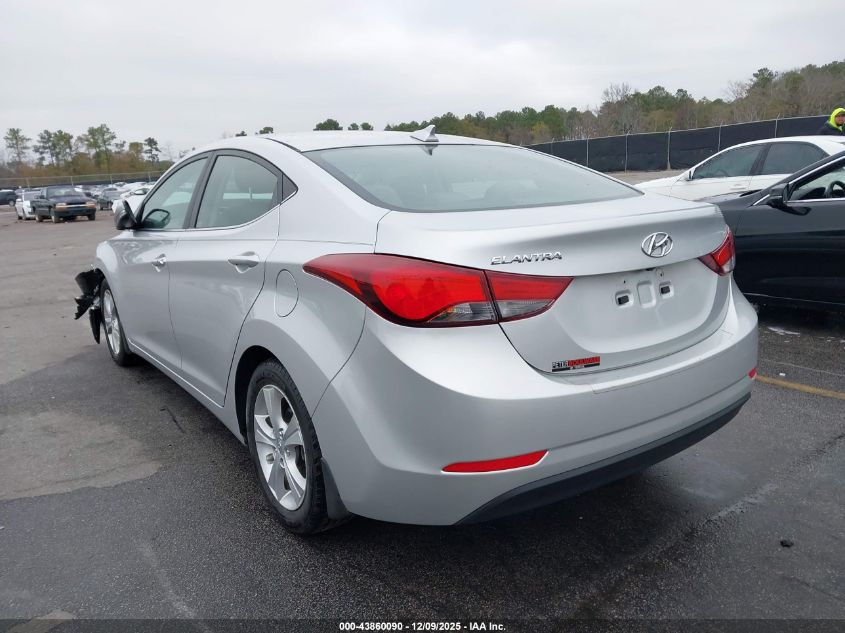 2016 Hyundai Elantra Value Edition VIN: 5NPDH4AE3GH767625 Lot: 43860090
